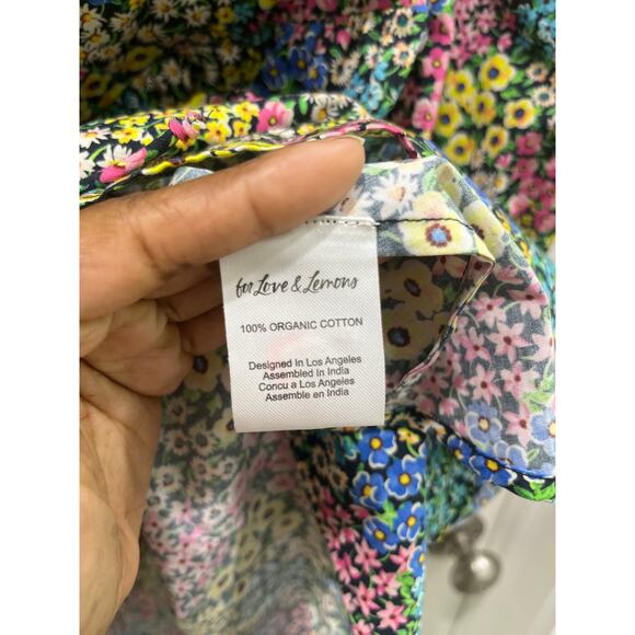 NWT For Love & Lemons Ruth Mini Dress in Blue Sz M - Picture 7 of 13